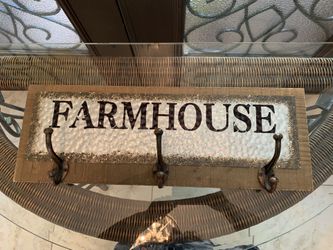 Farmhouse 3 Hook Coat Kitchen Rack