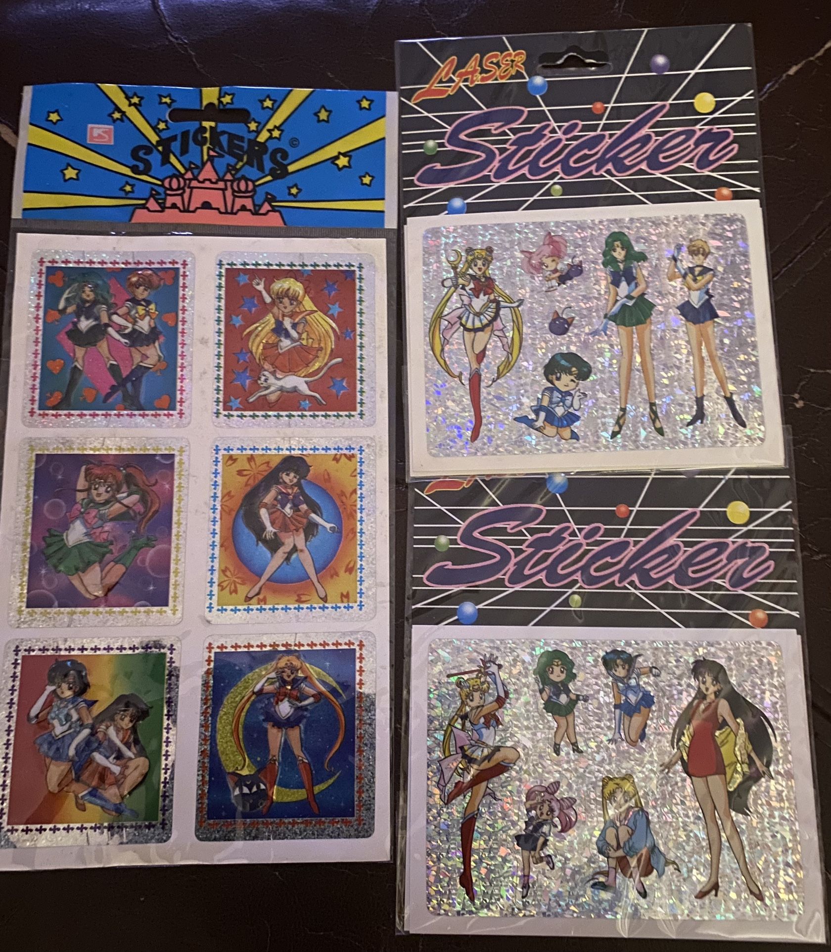 SAILOR MOON STICKERS RETRO VINTAGE NEW IN PACKAGE