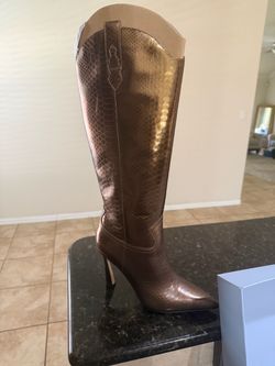 Antonio Melani Metallic Bronze Boot