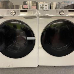 New Samsung Front Load Washer And Electric Dryer Set