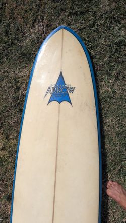 7'7 Surfboard fun board midlength Pearson arrow
