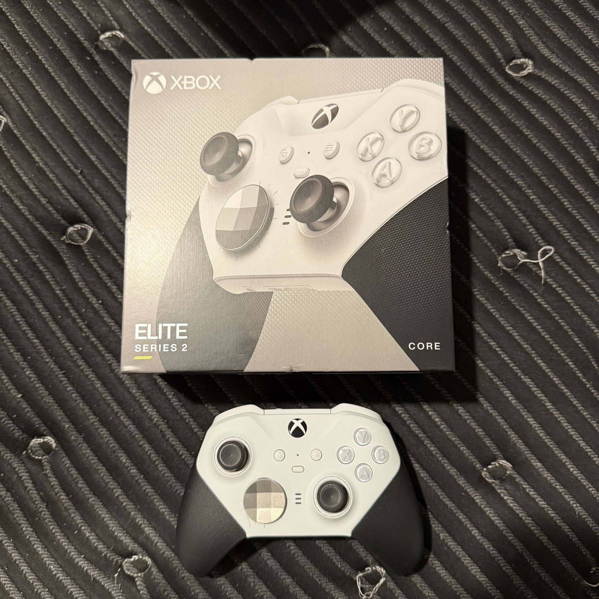 Xbox Microsoft Elite 2.0 Series White-&-Black Controller w/ buttons NEW