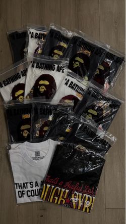 A Bathing Ape BAPE T-Shirts Bulk Lot