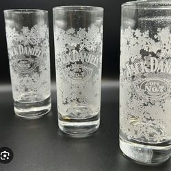 Vintage Jack Daniel's Old No. 7 highball 6.25" glass(4)