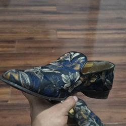 Noak made In Portugal  Loafers In Floral Jacquard 