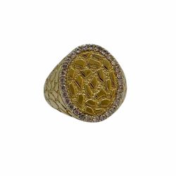 Ring yellow gold 10k. Nugget