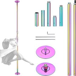 10FT Static/Spinning Pole Dance Kit – Heavy Duty – Adjustable