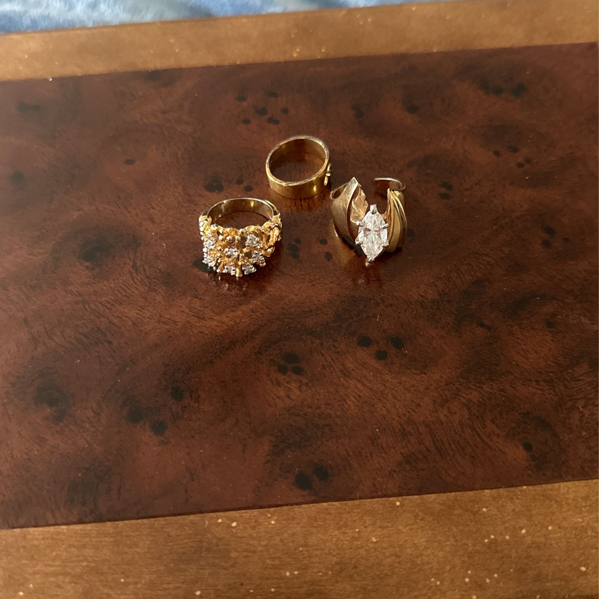 Set Of 3 14kt GE Rings
