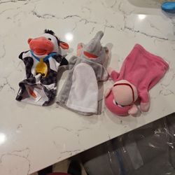 MELISSA & DOUG ANIMAL PUPPETS SEE DESCRIPTION 