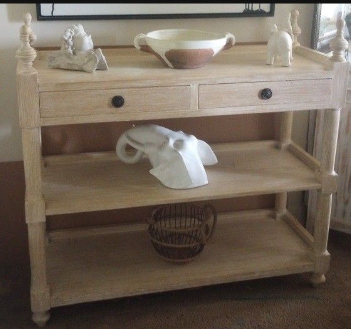 Beautiful Indonesian Wood Console Table