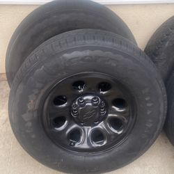 Chevy stocks rims & tires