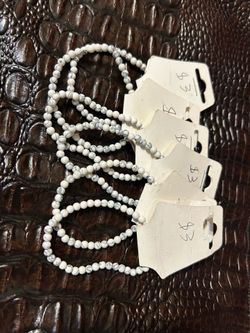 Howelite gemstone bracelet $3 each