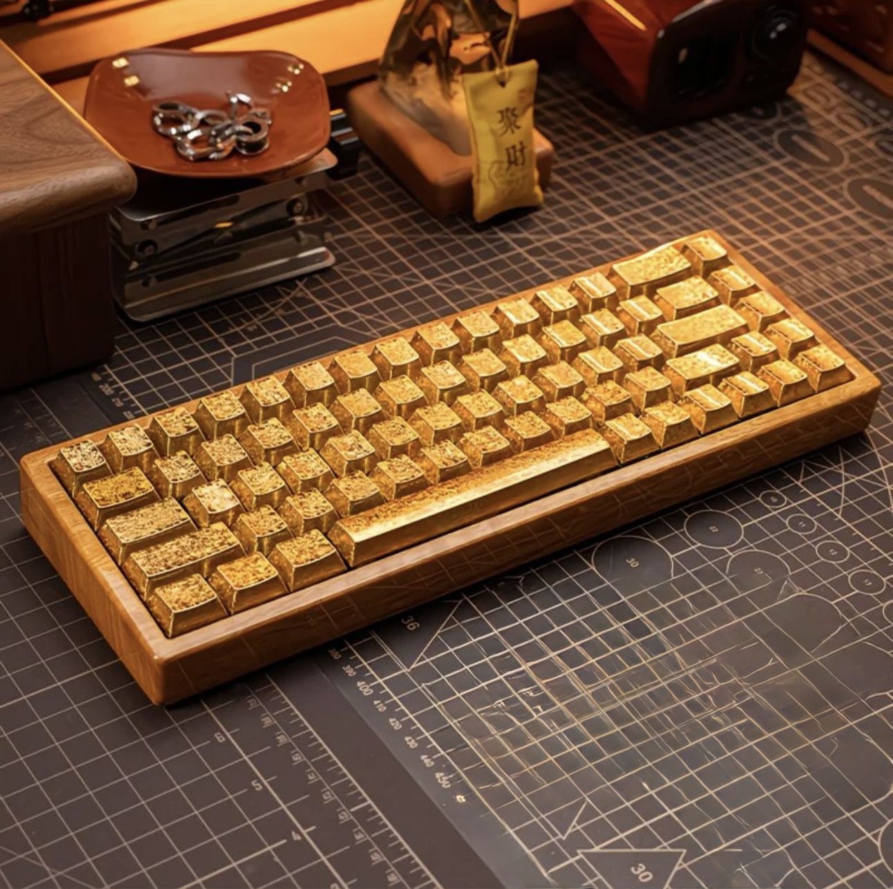 Gold keycaps