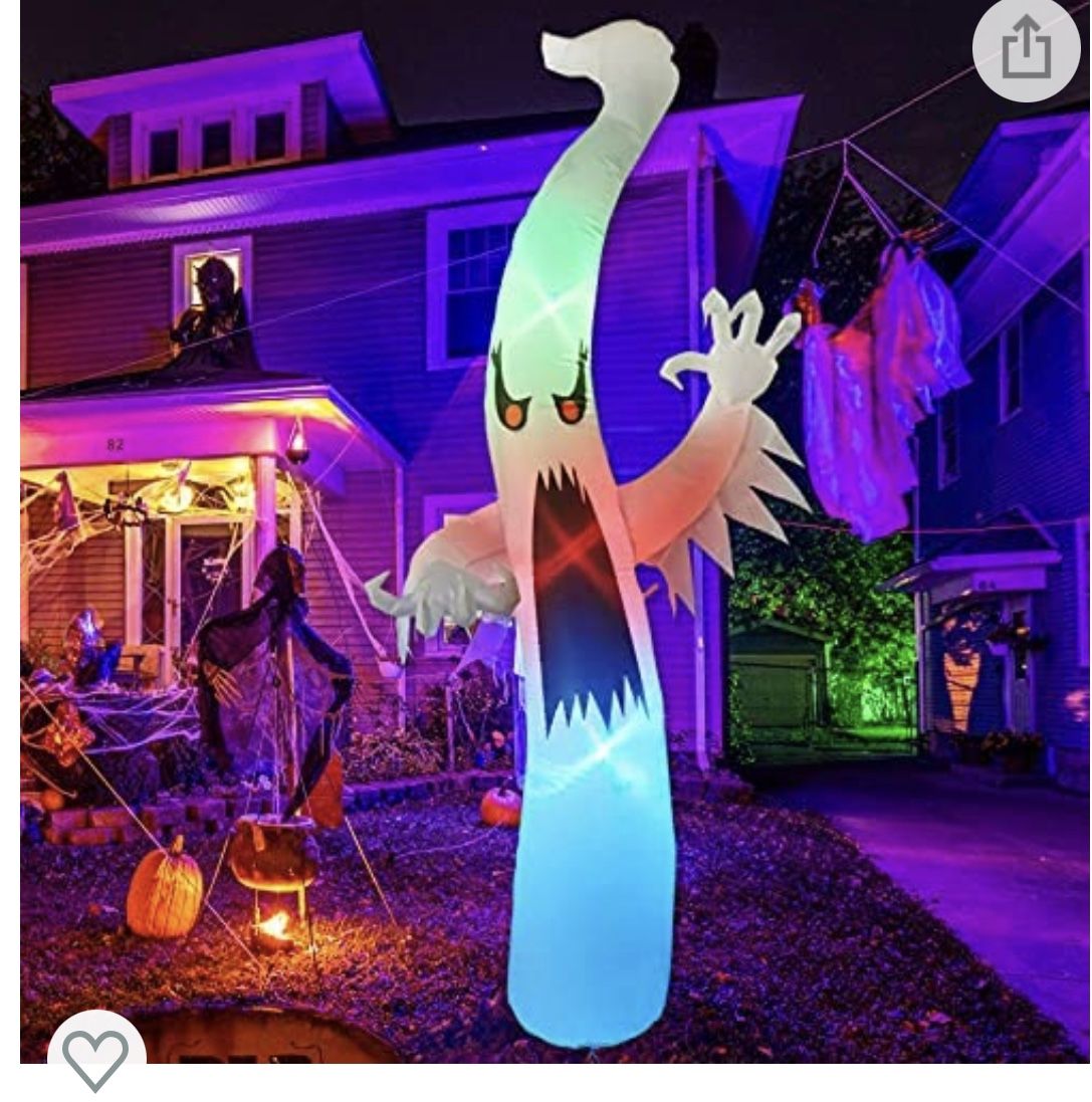 Ghost Inflatable Halloween Yard Decoration 