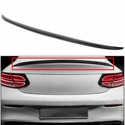 Rear Trunk Spoiler Lip For 15-21 Mercedes W205 C200 C300 Gloss Black AMG Style