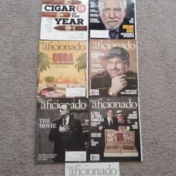 7  Brand New Cigar Aficionado Magazines ( Price For All ) 