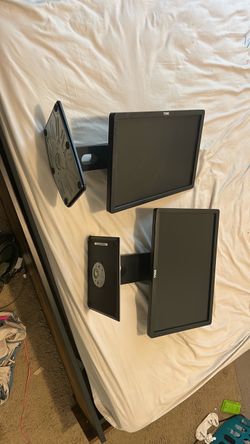 Dell Flat Screen Monitors with Stands – Set of 2
