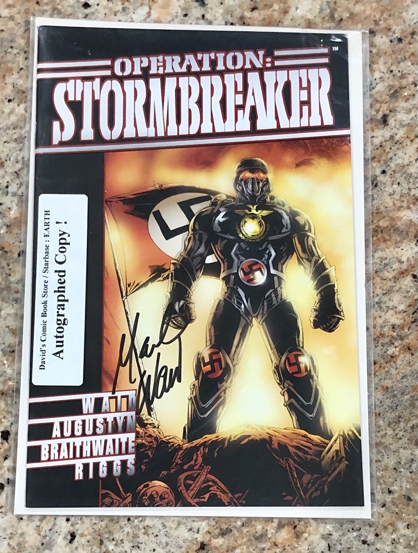 Operation: Stormbreaker #1 Autographed By Mark Waid (Valiant Comics August 1997)
