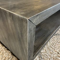 Gray Rustic Wooden Coffee Table