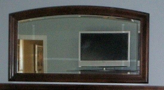 Broyhill Antique replica - vintage 46" x 26" solid cherry mirror