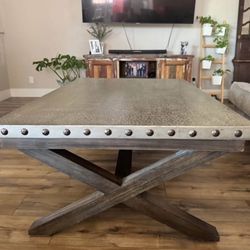 RARE Discontinued HOOKER Hammered Metal Coffee Table – Gorgeous