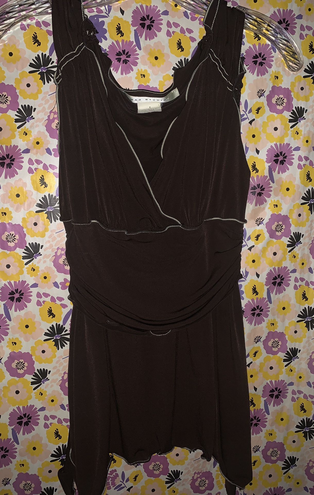 Brown sleeveless top