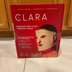 ✨ BRAND NEW – CLARA Radiant Red Light Therapy Mask (Sealed) ✨