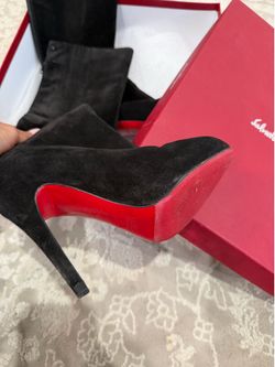 Christian Louboutin platform ankle boots,