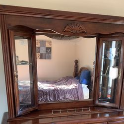 Mirrored Dresser Hutch