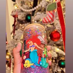 16 Oz Glass Snow Globe Cups ❄️✨