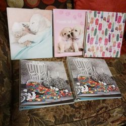 New  1 1/2 Inch Design  Binders   $4 Each