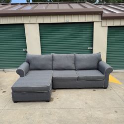 Delivery! Large Gray Sectional Sofa