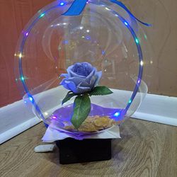 Mother Day Ballon Artificial Purple Rose
