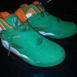 This model is a 1990s-style high-top basketball shoe originally designed for NBA Hall of Famer Patrick Ewing. [11]