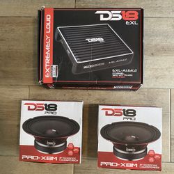 1600Watt Amp & 8” Midrange Speakers