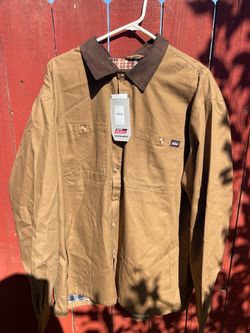 Dickies Flannel Lined Canvas Shacket - Size 2XL