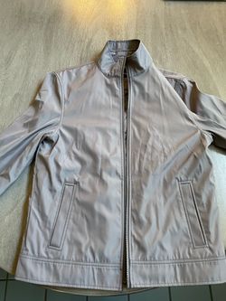 Light Gray Full-Zip Jacket
