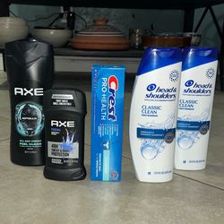 Head & Shoulders, AXE, Crest