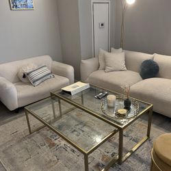 Glass Top Coffee Table 