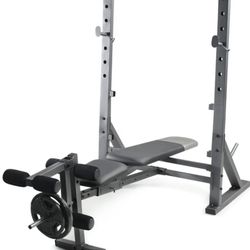 Gold's Gym XR 10.1 Olympic Weight Bench with Weight Storage