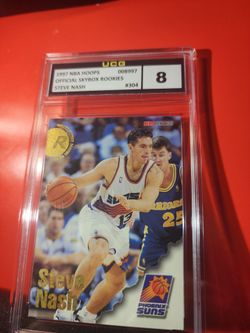 1996-97 Skybox NBA Hoops Steve Nash HOF RC #304  Suns Rookie UCG 8 Mavericks