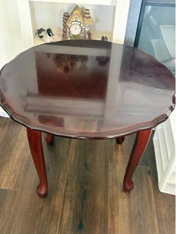 Cherry wood side table