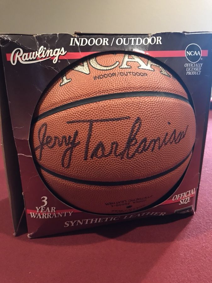 Basketball signed by Jerry Tarkanian