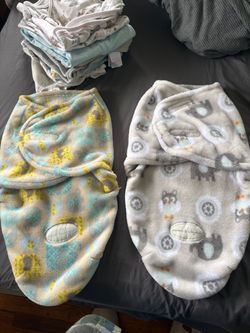 Fuzzy Baby swaddles