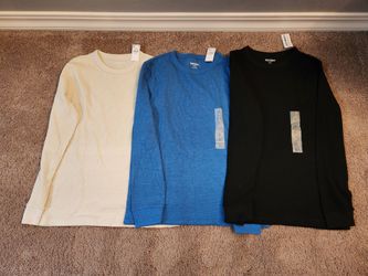 Size Large youth thermal shirts