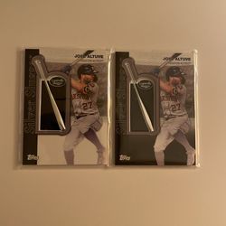 Jose Altuve, Houston ASTROS World Series Champion Silver Slugger “in Card” 2 Card set! Try Getting These In A pack! Mint Condition. Both Cards sleeved