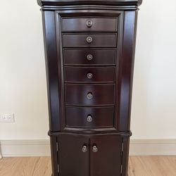 Jewelry Armoire with Mirror