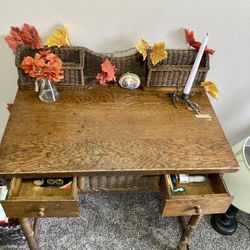 Vintage, Wicker Desk