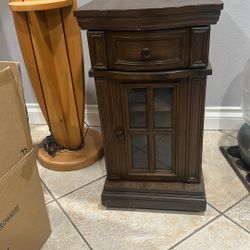 Side Table With Electric Plugs