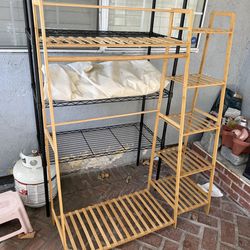 Wooden hanger and shelf